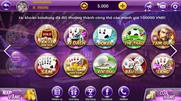 game bai doi thuong